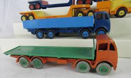 Lot (4) Vintage Dinky Toys Foden Trucks, Low-Loader Trucks, etc