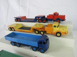 Lot (4) Vintage Dinky Toys Foden Trucks, Low-Loader Trucks, etc