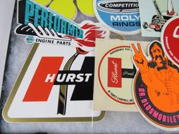 Grouping of Vintage Automotive/ Hot Rod/ Racing Related Decals