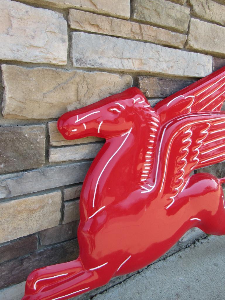 Vintage 5ft. Fiberglass Mobil Pegasus Sign