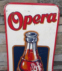 Rare Opera Beverage Soda Metal Vertical Bottle Sign (C'est Si Bon!)