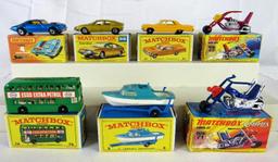 Lot (7) Vintage Matchbox 1:64 Cars/ Choppers MIB