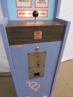 Vintage Urban Industries 10 Cent Coin-Op "KISS-TESTER" Penny Arcade