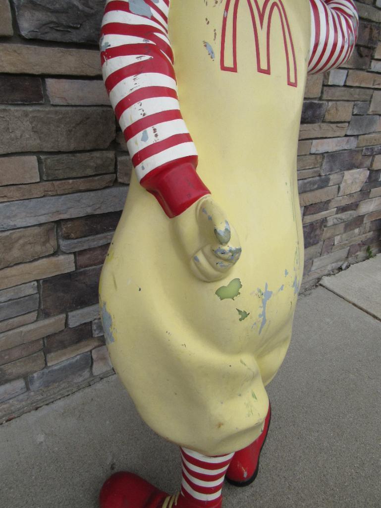 Vintage Original Ronald McDonald Restaurant Statue/ Fiberglass/ Life Size!