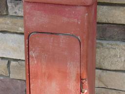 Antique Gamewell Fire Call Box on Original Cast Metal Stand