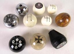 Grouping of Vintage Shifter Knobs incl. Chrome Black Widow!
