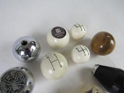 Grouping of Vintage Shifter Knobs incl. Chrome Black Widow!