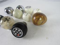 Grouping of Vintage Shifter Knobs incl. Chrome Black Widow!