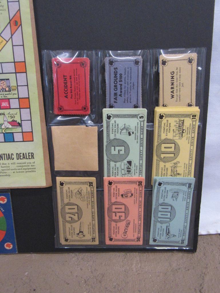 Excellent Antique 1937 Pontiac Safety Drive Promotional Dealership Give-Away Game