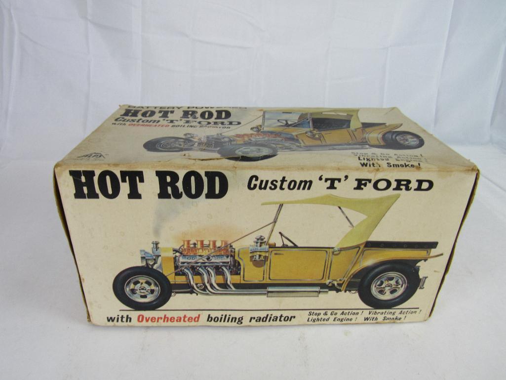 Vintage 1960's Alps Tin Battery Op Custom T-Ford Hot Rod