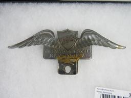 Antique Aircraft Owners & Pilots Association Metal License Plate Topper