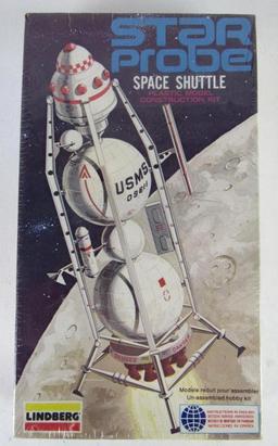 Vintage Lindberg Star Probe Space Shuttle Sealed Model Kit