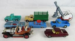 Lot (8) Vintage Corgi 1/43 Scale Diecast Cars Original