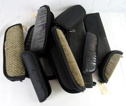 Large Grouping Nice Padded/ Zipper Fixed Blade Knife Cases