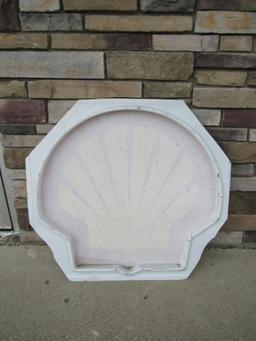 Vintage Shell Gas Station Embossed Plastic Sign Face (1980s) 37 x 40"