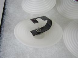 Set (4) Vintage "Whirlwind" brand Plastic Bicycle Hub Caps