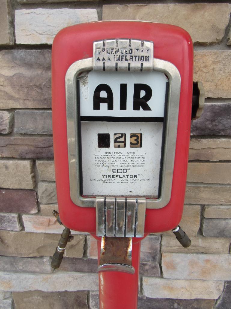 Original Vintage Eco Tireflator by Bennett Gas Pump Co.