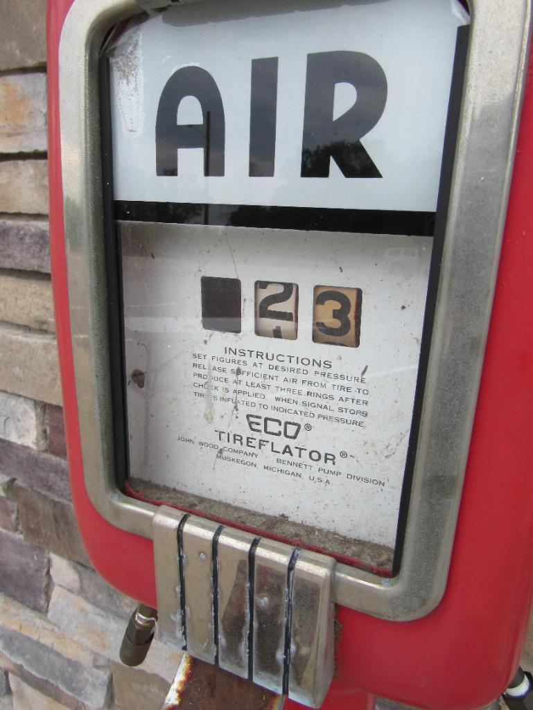 Original Vintage Eco Tireflator by Bennett Gas Pump Co.