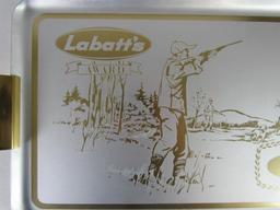 Vintage LaBatts Beer Aluminum Serving Tray- Hunting Scene