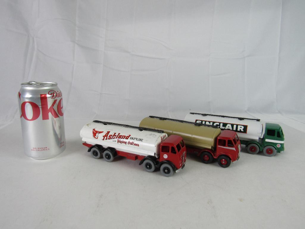 Lot (3) Vintage Dinky Super Toys Foden Gasoline Tanker Trucks