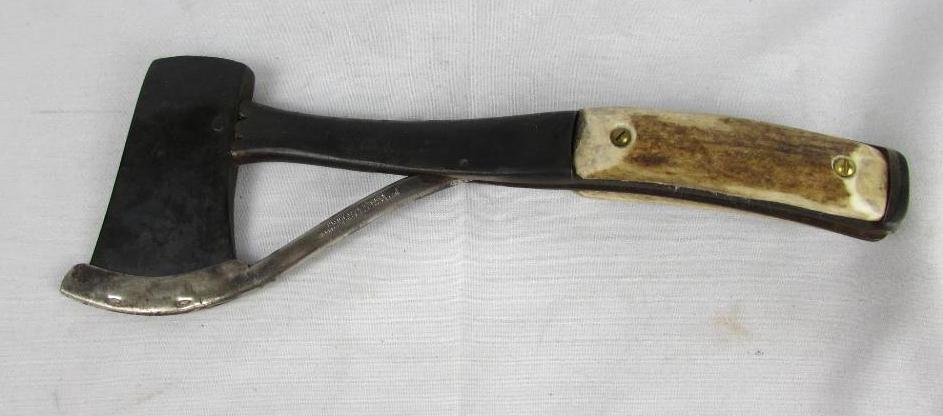 Antique Marbles Gladstone, Mich #2 Safety Axe Hatchet w/ Guard