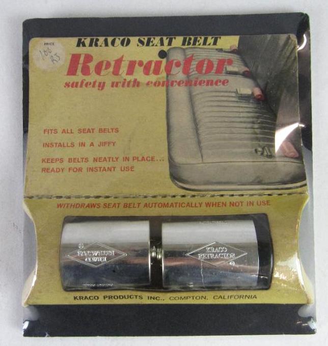 Vintage NOS Kraco Seat Belt Retractor Set Sealed in Package