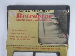 Vintage NOS Kraco Seat Belt Retractor Set Sealed in Package