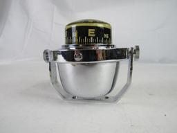 Vintage Chrome Automobile / Marine Compass