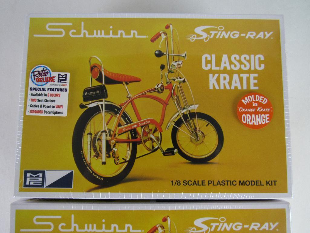 Lot (2) MPC Retro Deluxe 1:8 Scale Schwinn Classic Krate Model Kits Sealed MIB