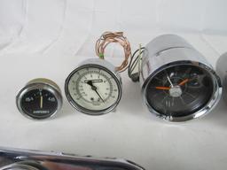 Excellent Collection Vintage Muscle Car Era Gauges/ Tachometers, Clock, etc
