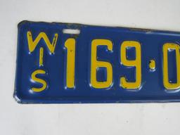 Antique 1931 Wisconsin License Plate