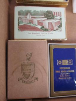 Grouping Antique/ Vintage Advertising Playing Card Decks- Mostly Automotive