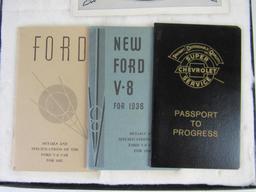 Grouping Antique Ford & Chevy Booklets 1920's/30's