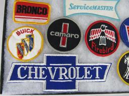 Excellent Lot Vintage Sewn Patches All Automotive-AC, Chevy, Ford, Cadillac, GTO+++