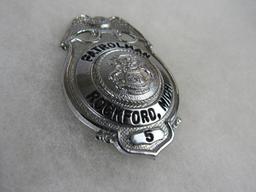 Vintage Obsolete Rockford, Mich. Police Patrolman Badge