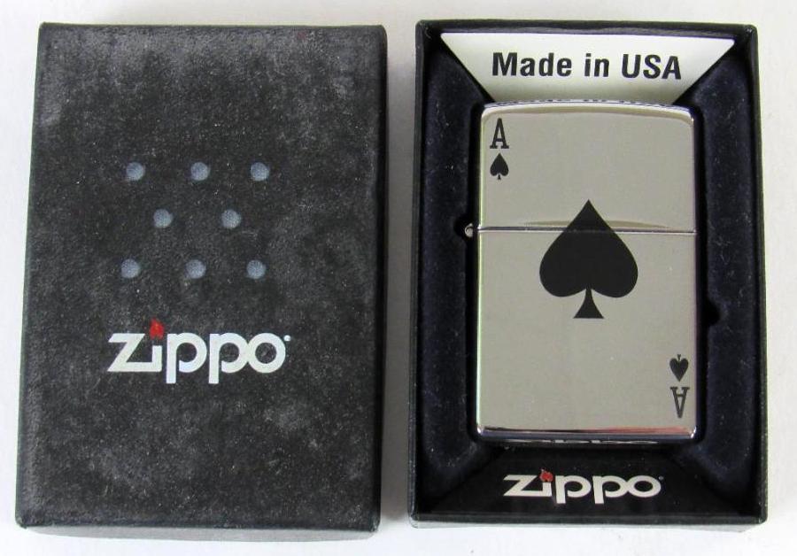 Ace of Spades Zippo Lighter New in Box