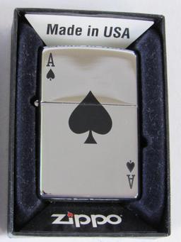 Ace of Spades Zippo Lighter New in Box