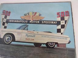 Vintage 1965 Indianapolis 500 Plymouth Pace Car Promotional Tray Puzzle