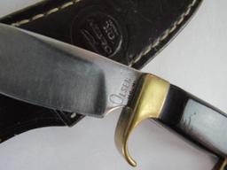 Beautiful Olsen OK (Howard City, MI) 8" Fixed Blade Hunting Knife w/ Sheath