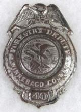 Antique Forestry Deputy- Winnebago County, Illinois Badge