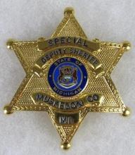 Vintage Obsolete Special Deputy Sheriff Muskegon County Michigan Badge