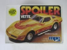 Vintage MPC 1:25 Spoiler Corvette Golden Wheels Model Kit Sealed MIB