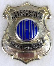 Vintage Obsolete Cleveland Metropolitan Park Ranger Badge