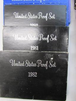 1968 Through 2000 US Mint Proof Sets Complete Run (Lot 31 Sets)