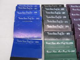 1968 Through 2000 US Mint Proof Sets Complete Run (Lot 31 Sets)