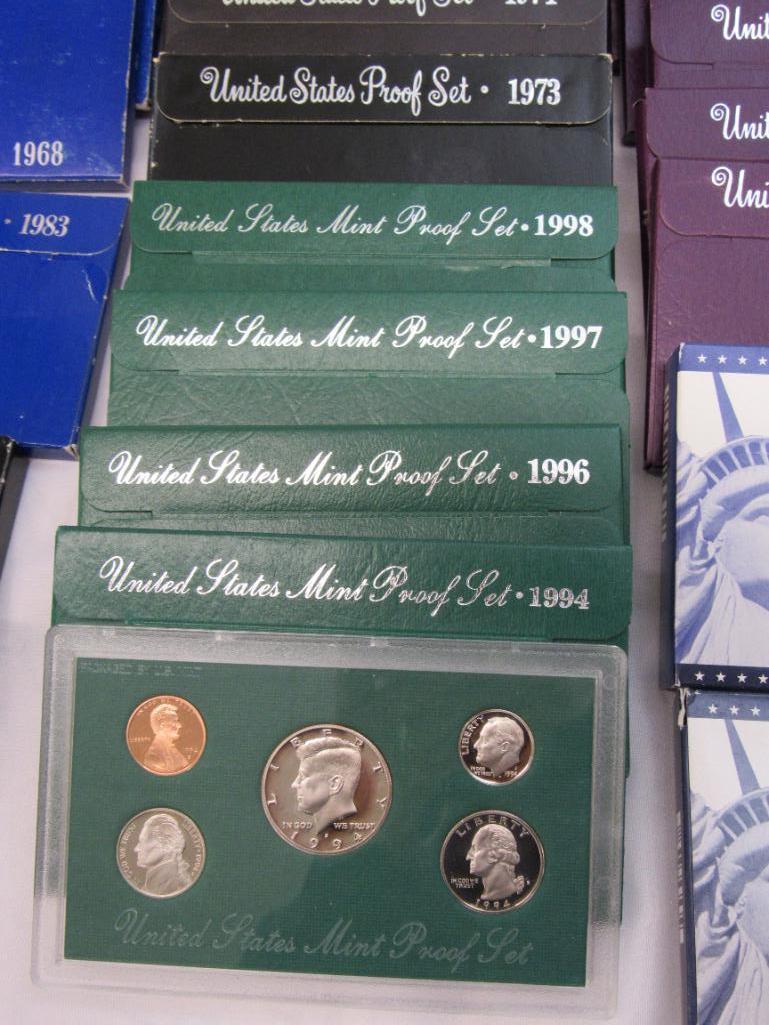 1968 Through 2000 US Mint Proof Sets Complete Run (Lot 31 Sets)