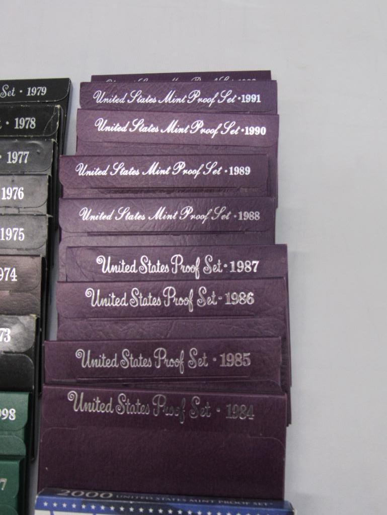 1968 Through 2000 US Mint Proof Sets Complete Run (Lot 31 Sets)
