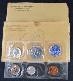 Lot (2) 1957 P Silver Mint Proof Sets in Original Envelope