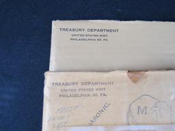 Lot (2) 1957 P Silver Mint Proof Sets in Original Envelope