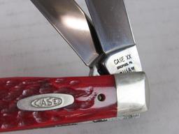 Beautiful 1992 Case XX #DR6254 Large Trapper Redbone Folding Knife MIB